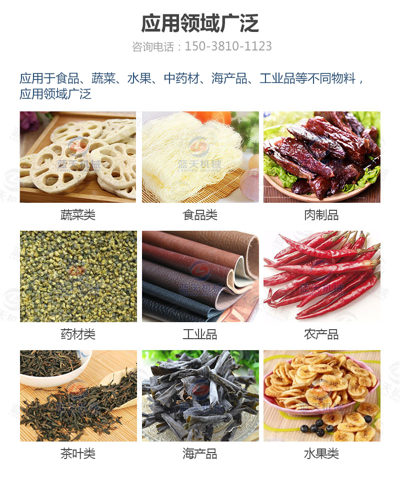 連翹網(wǎng)帶式烘干機(jī)應(yīng)用領(lǐng)域